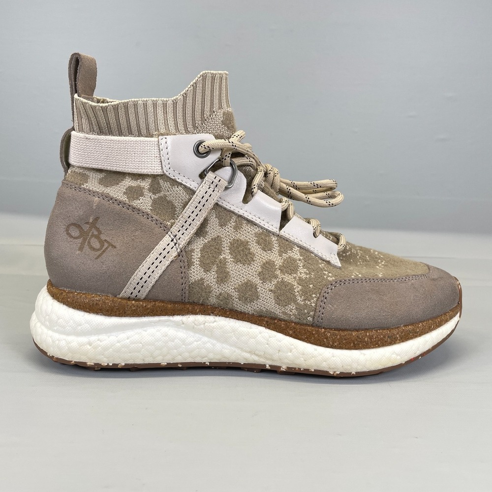 OTBT Hybrid High Top Sneakers Womens Size 7.5 M Calf Hair Pull On Comfort Shoes
